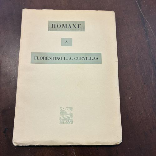 Portada del libro de Homaxe a Florentino L. A. Cuevillas (galego)