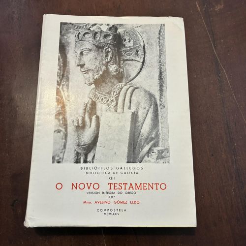 Portada del libro de O novo testamento (galego)