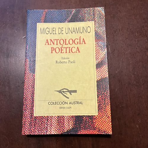 Portada del libro de Antología poética