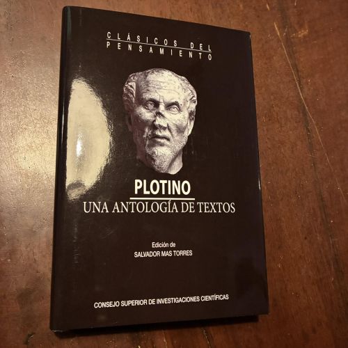 Portada del libro de Plotino. Una antología de textos