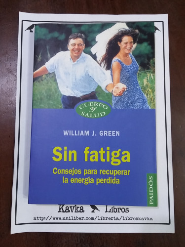 Portada del libro de Sin fatiga. Consejos para recuperar la energía perdida