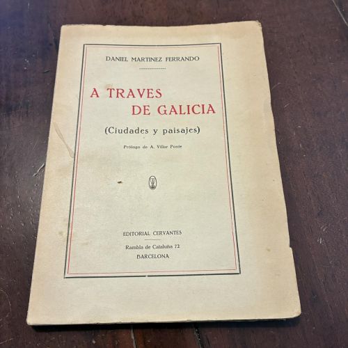 Portada del libro de A traves de Galicia. Ciudades y paisajes