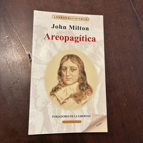 Portada del libro de Areopagítica