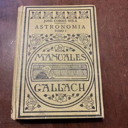 Portada del libro de Astronomía. Tomo I