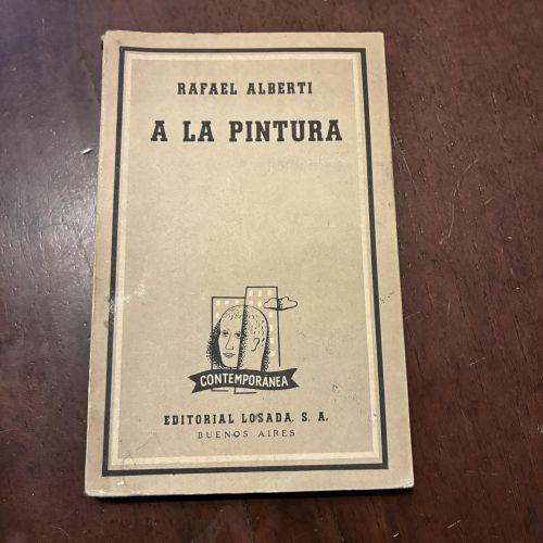 Portada del libro de A la pintura