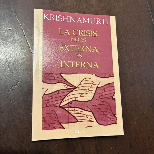 Portada del libro de La crisis no es externa, es interna