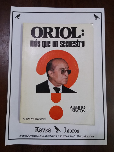 Portada del libro de Oriol: más que un secuestro