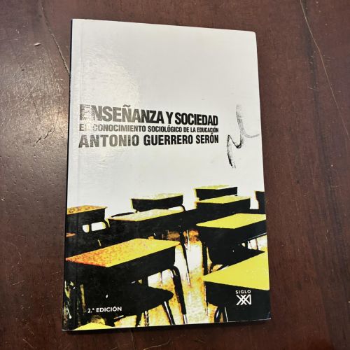 Portada del libro de Enseñanza y sociedad