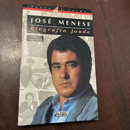 Portada del libro de José Menese. Biografía jonda