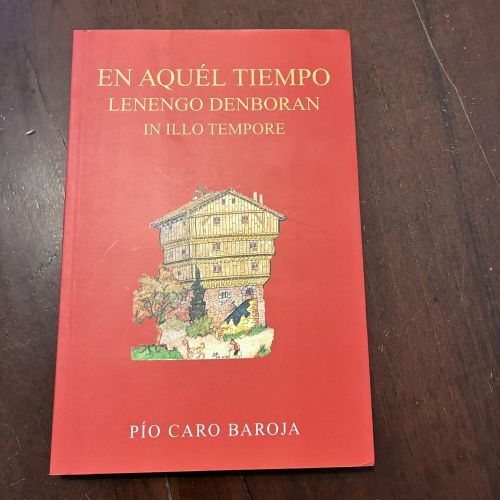 Portada del libro de En aquél tiempo. Lenengo denboran. In illo tempore