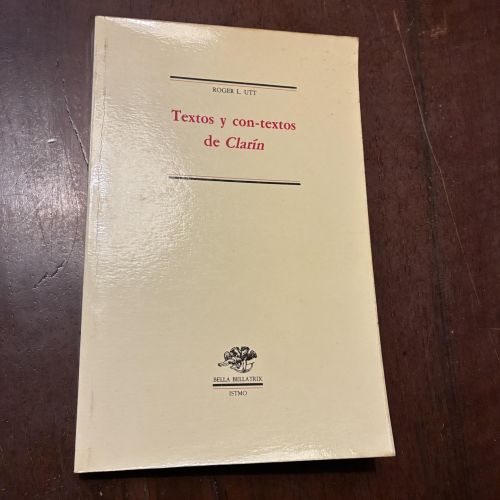 Portada del libro de Textos y con-textos de Clarín