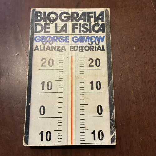 Portada del libro de Biografía de la física