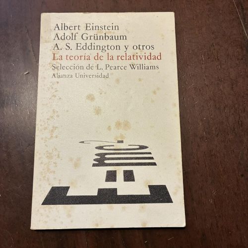 Portada del libro de La teoría de la relatividad