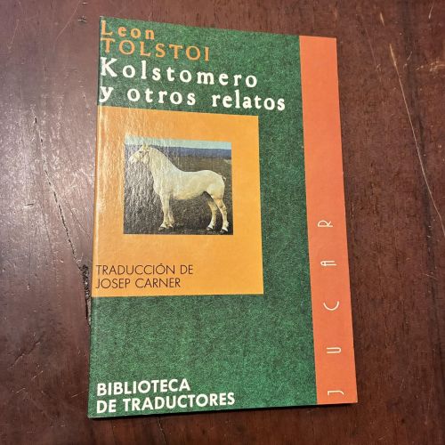 Portada del libro de Kolstomero y otros relatos