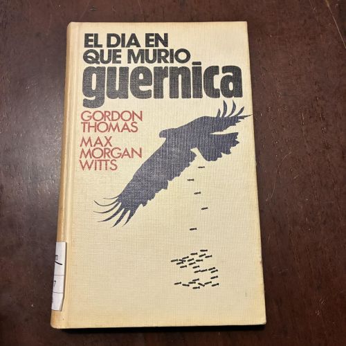 Portada del libro de El día en que murió Guernica