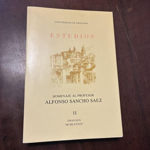 Portada del libro de Homenaje al profesor Alfonso Sancho Sáez II