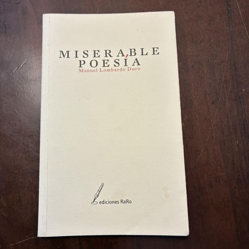 Miserable poesía