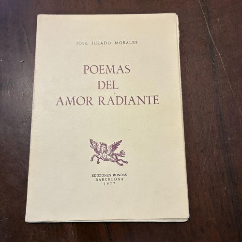 Portada del libro de Poemas del amor radiante