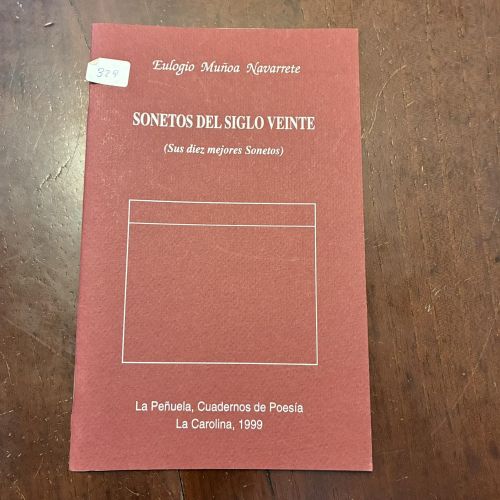 Portada del libro de Sonetos del siglo veinte