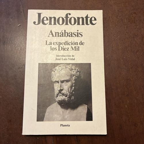 Portada del libro de Anábasis. La expedición de los Diez Mil