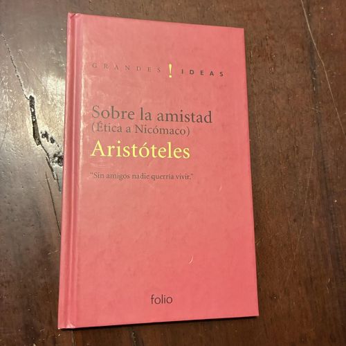 Portada del libro de Sobre la amistad (Ética a Nicómaco)