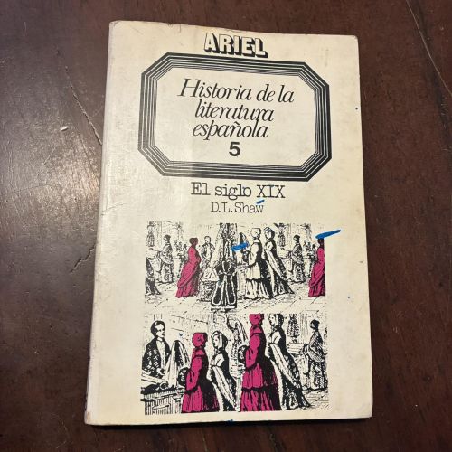Portada del libro de Historia de la literatura española. El siglo XIX