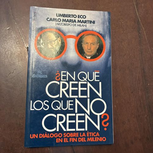 Portada del libro de ¿En qué creen los que no creen?