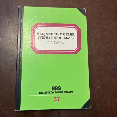 Portada del libro de Alejandro y César (Vidas paralelas)