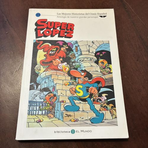 Portada del libro de Super López 15