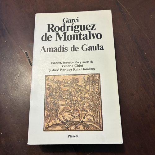 Portada del libro de Amadís de Gaula