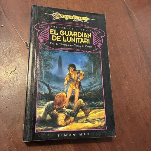 Portada del libro de El guardián de Lunitari