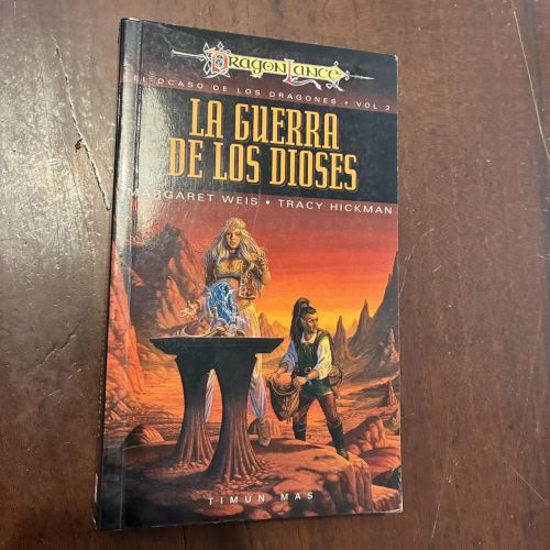 Portada del libro de La guerra de los dioses