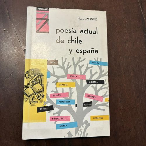 Portada del libro de Poesía actual de Chile y España