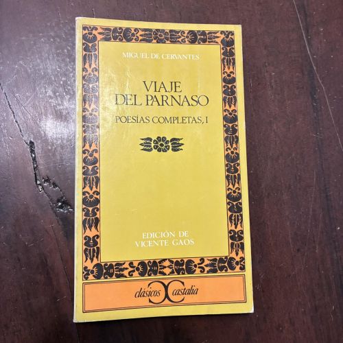 Portada del libro de Viaje del Parnaso