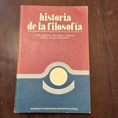 Portada del libro de Historia de la filosofía