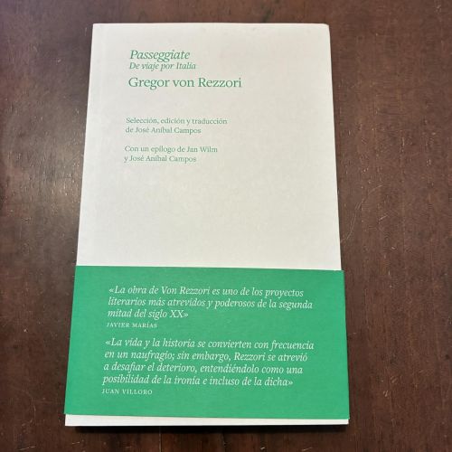 Portada del libro de Passeggiate. De viaje por Italia