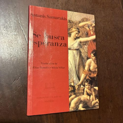 Portada del libro de Se busca esperanza