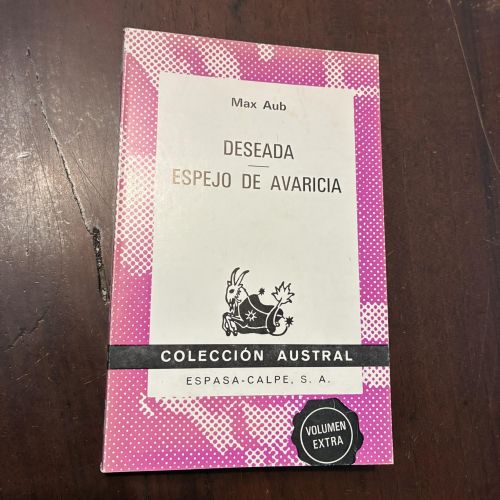 Portada del libro de Deseada. Espejo de avaricia