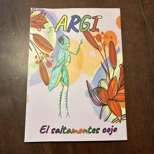 Portada del libro de Argi, el saltamontes cojo
