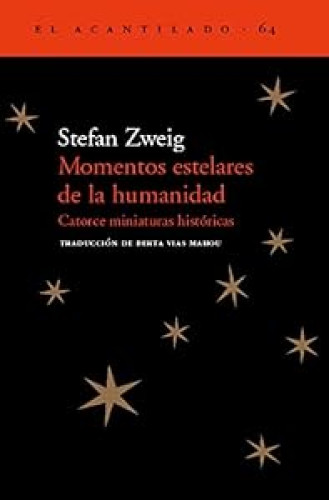 Portada del libro de Momentos estelares de la humanidad