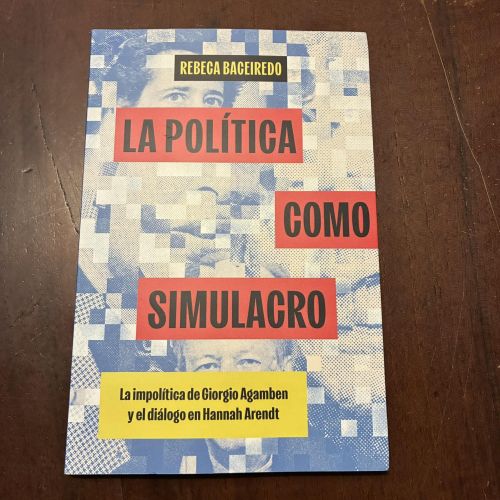 Portada del libro de La política como simulacro
