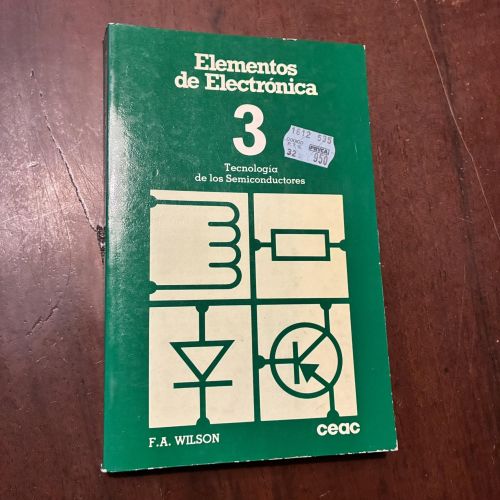 Portada del libro de Elementos de electrónica 3. Terminología de los semiconductores