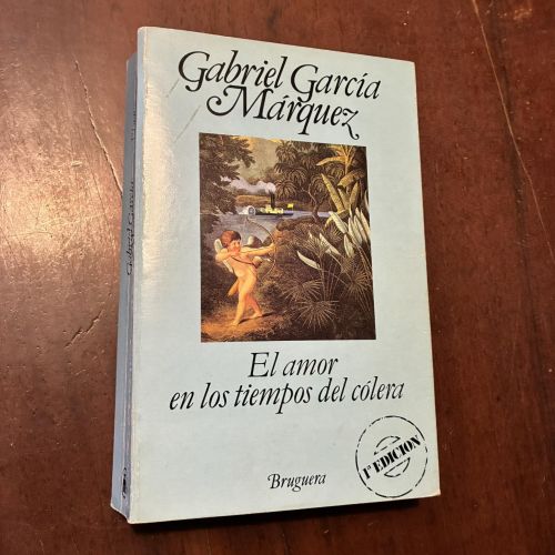 Portada del libro de El amor en los tiempos del cólera