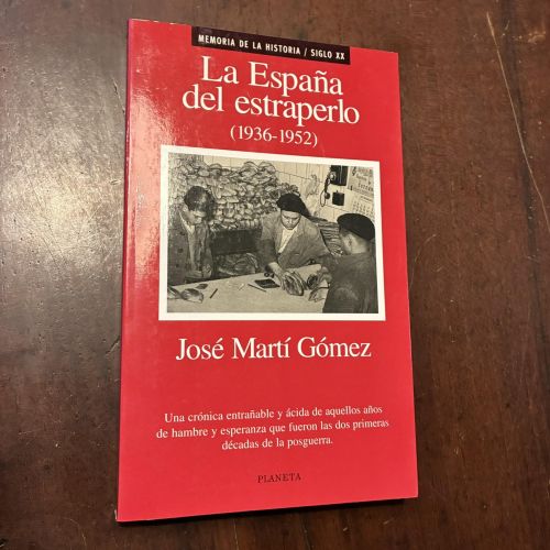 Portada del libro de La España del estraperlo (1936-1952)