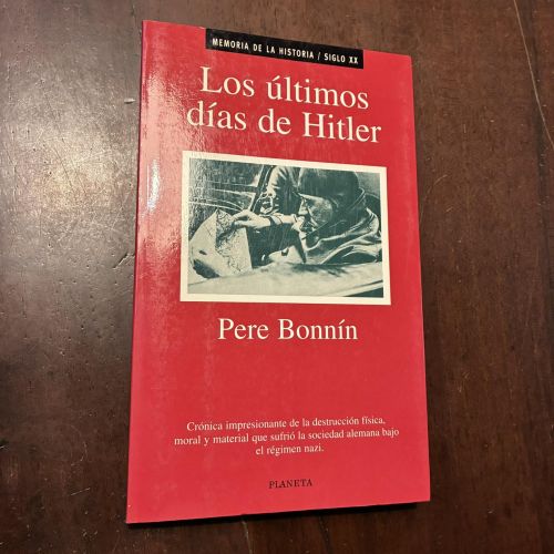 Portada del libro de Los últimos días de Hitler