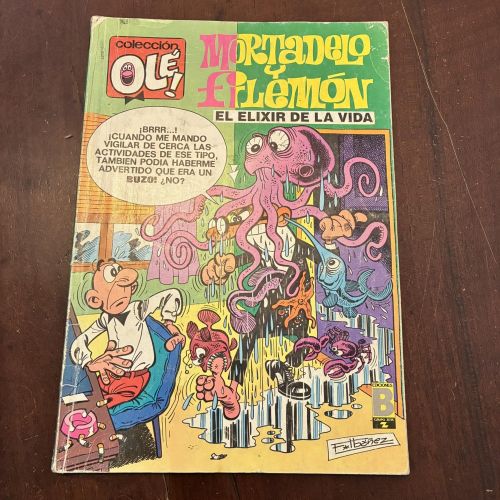 Portada del libro de Mortadelo y Filemón. El elixir de la vida. nº 99