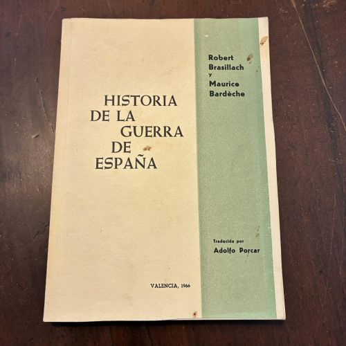 Portada del libro de Historia de la guerra de España