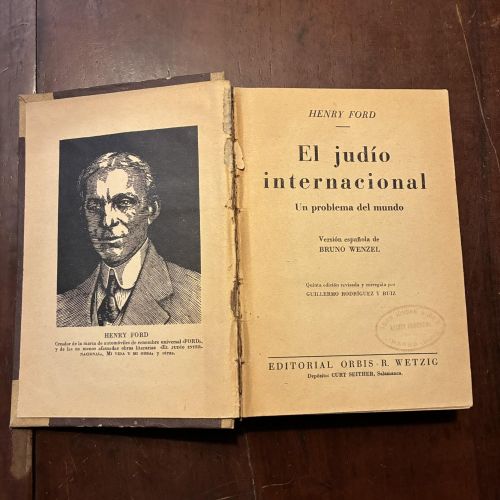 Portada del libro de El judío internacional