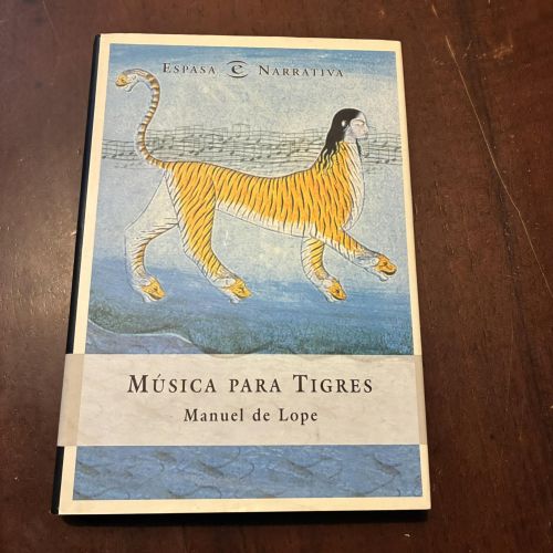 Portada del libro de Música para tigres